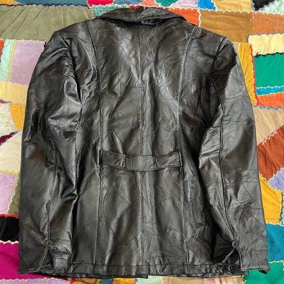 Leather Works Women’s Full Zip Detailed Black Leather Jacket XL - Picture 2 of 6